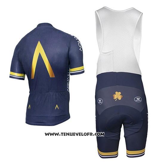 2017 Maillot Ciclismo Aqua Bleu Manches Courtes et Cuissard